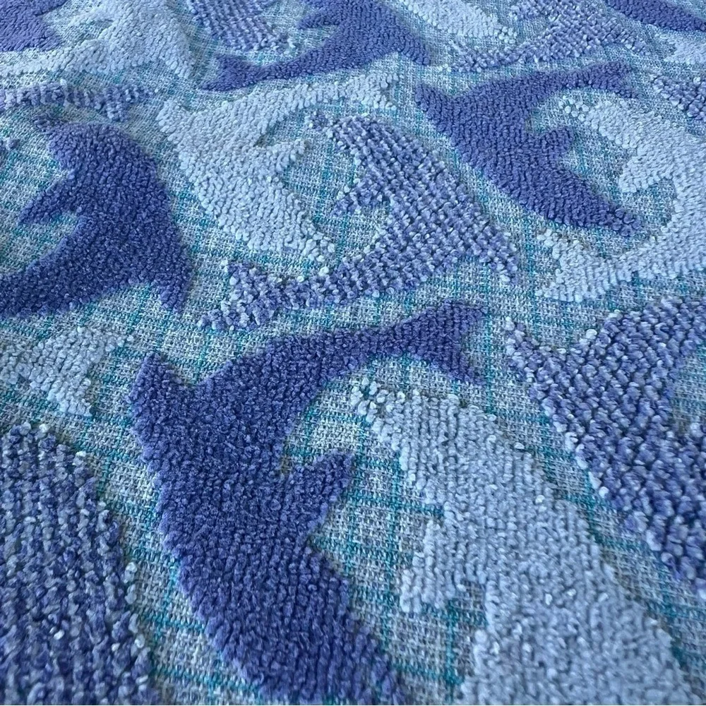 VTG Y2K Textured Dolphin Hawaii Beach Towel Maiden Sunshine Corp Brazil 28x58